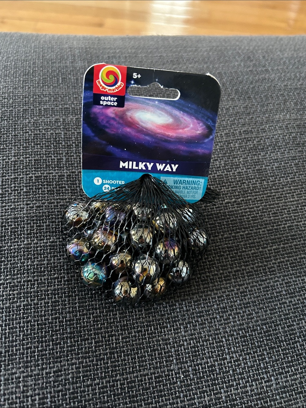 Milky Way Shooter Marbles Pack - Iridescent Black